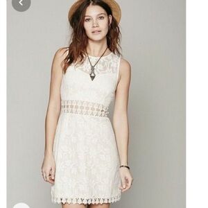 Free People Lace Dress Off White Size 2 GUC